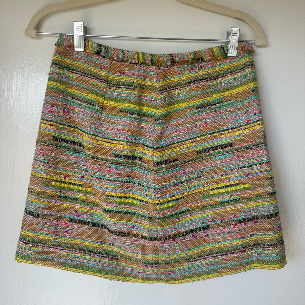 Colorful Striped Mini Skirt